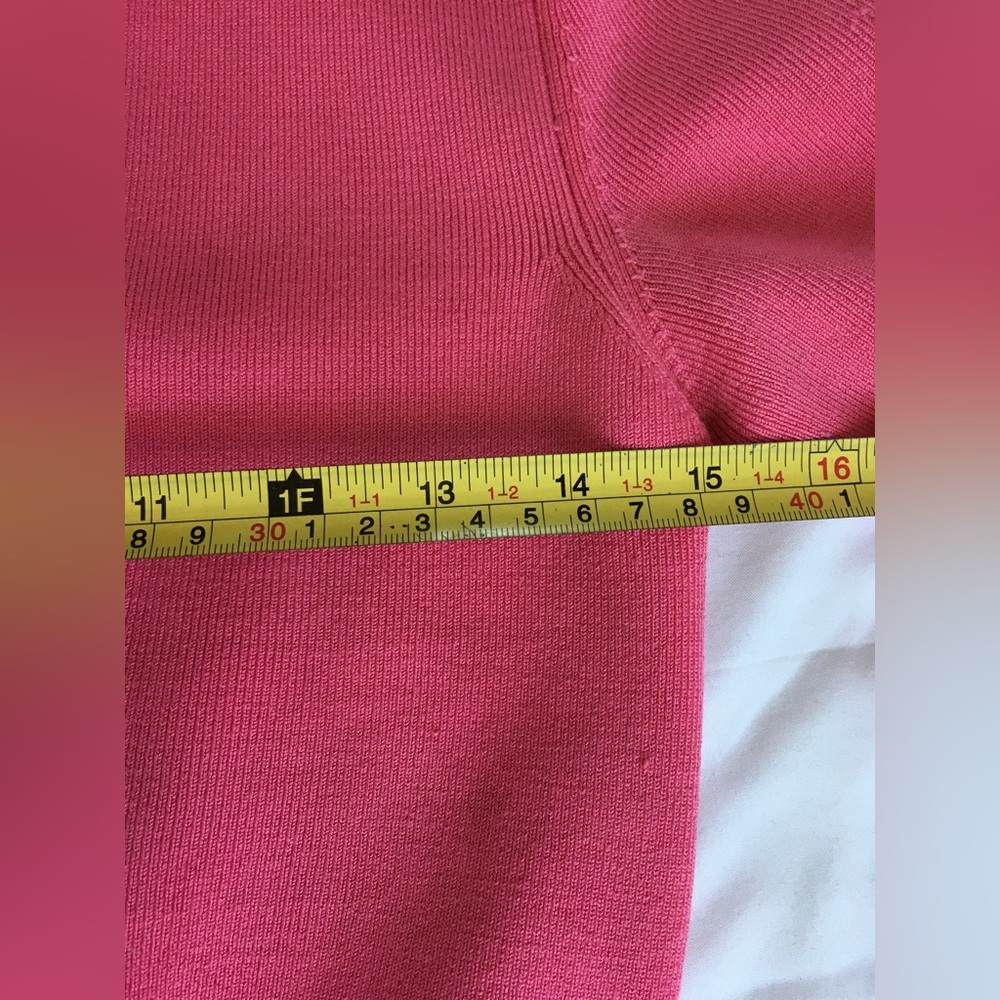 Vintage Wayne Rogers gorg pink silk sweater with real fox fur removable collar. - Picture 12 of 16